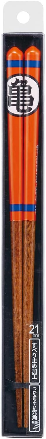 SKATER Dragon Ball Master Roshi Turtle Orange Chopsticks Adult size 21 cm