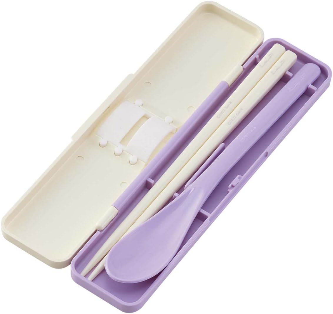 SKATER Sumikko Gurashi Lunch Combi Set Chopsticks, Spoon & Case 6.5 inches