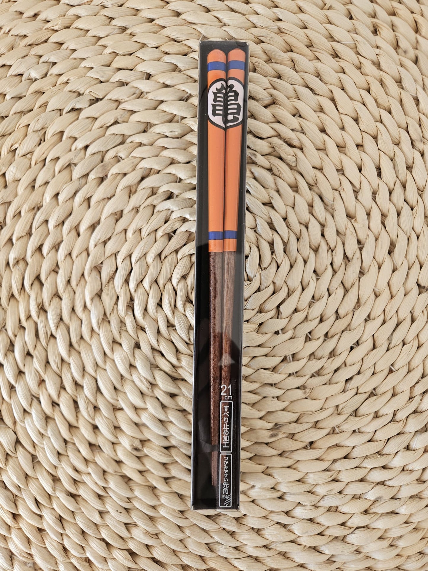 SKATER Dragon Ball Master Roshi Turtle Orange Chopsticks Adult size 21 cm