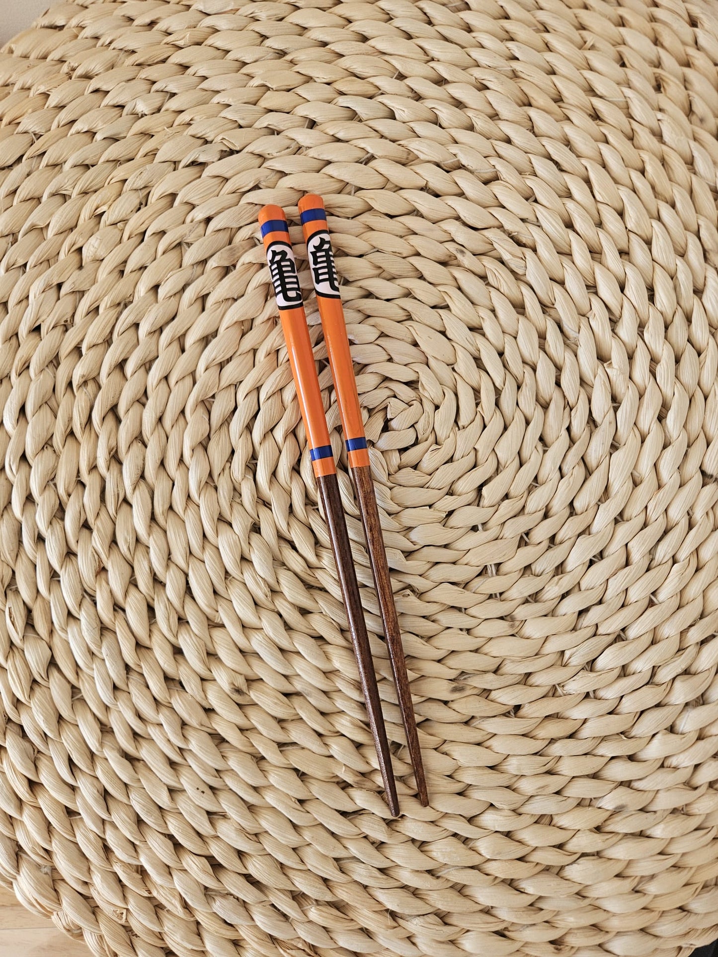 SKATER Dragon Ball Master Roshi Turtle Orange Chopsticks Adult size 21 cm