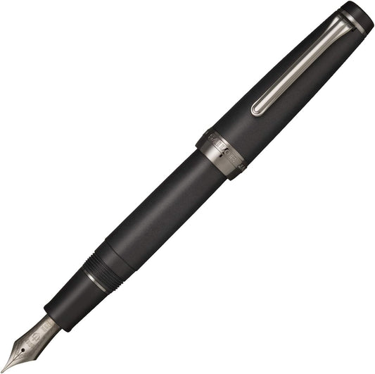 Sailor 1911 Professional Gear Imperial Black Fountain Pen Fine Nib Ion Plating 11-3028-220