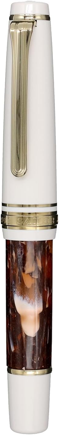 Sailor Professional Gear Slim Mini Rencontre Fountain Pen Medium Fine 14K Nib Marron Chestnut 11-2231-380