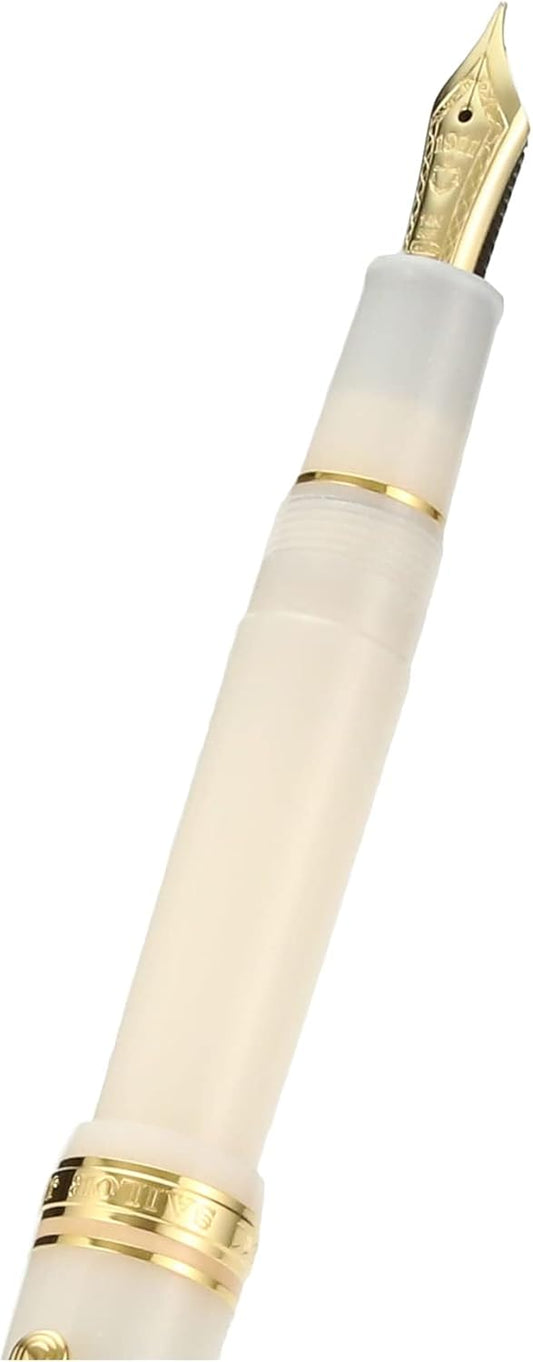 Sailor Shikiori Setsugetsu Soraha Meigetsu Harvest Moon Pale Ivory Fountain Pen Medium Fine Nib 11-1224-302
