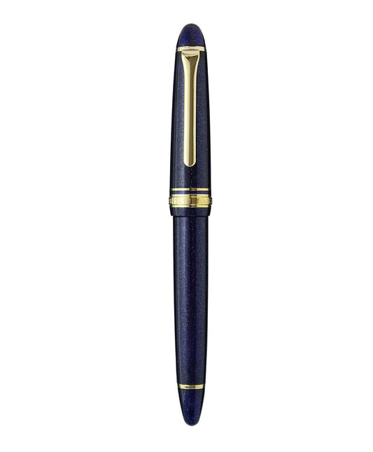 Sailor Fountain Pen Profit Light 14 Karat Gold Trim Shining Blue Zoom 11-1038-740