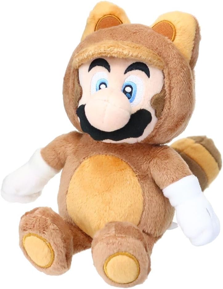 Sanei Boeki Super Mario 3D Land Tanuki Raccoon Dog Stuffed Plush Toy