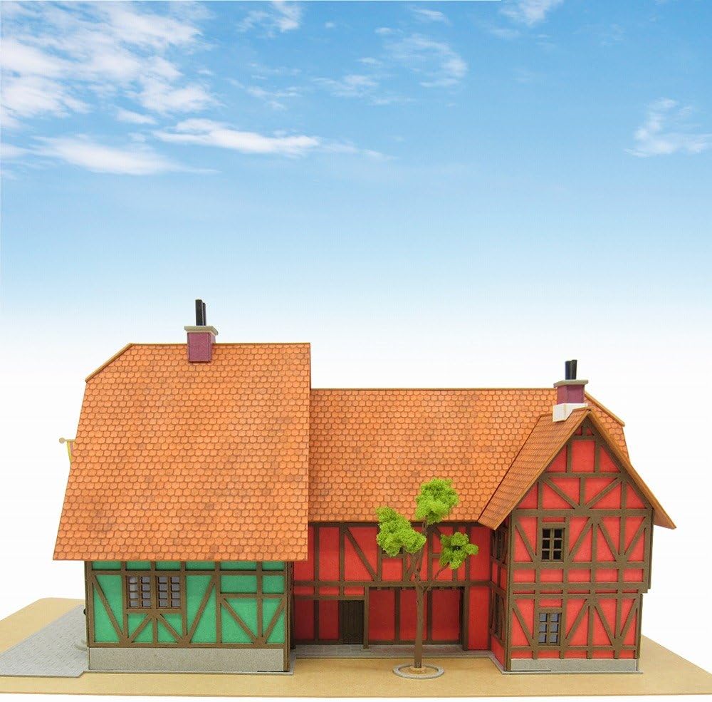Sankei Paper Craft Diorama Studio Ghibli Howl's Moving Castle Hatter Shop 1/150
