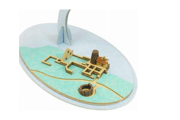 Sankei Paper Craft Diorama Studio Ghibli Castle in the Sky Goliath Ship 1/300