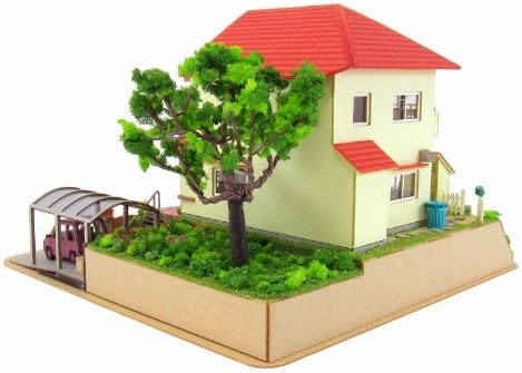 Sankei Paper Craft Diorama Studio Ghibli Ponyo on the Cliff Sosuke's House 1/150