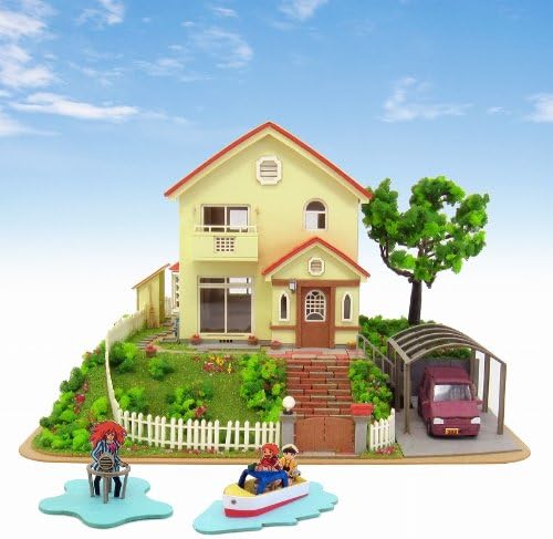 Sankei Paper Craft Diorama Studio Ghibli Ponyo on the Cliff Sosuke's House 1/150