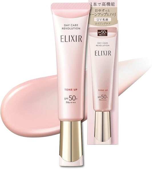 Shiseido Elixir Day Care Revolution Anti-Aging Tone Up SP+ aa 35g SPF50+