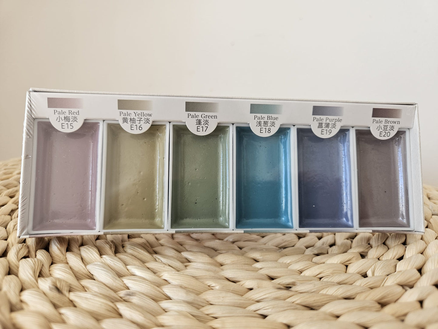 Sumidou 15429 Solid Set of 6 Sumi-e Pale Colours Watercolour paint