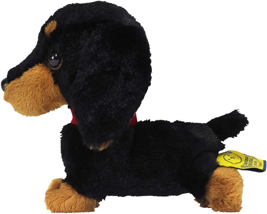 Sun Lemon Adorable stuffed Toy Black Miniature Dachshund Small