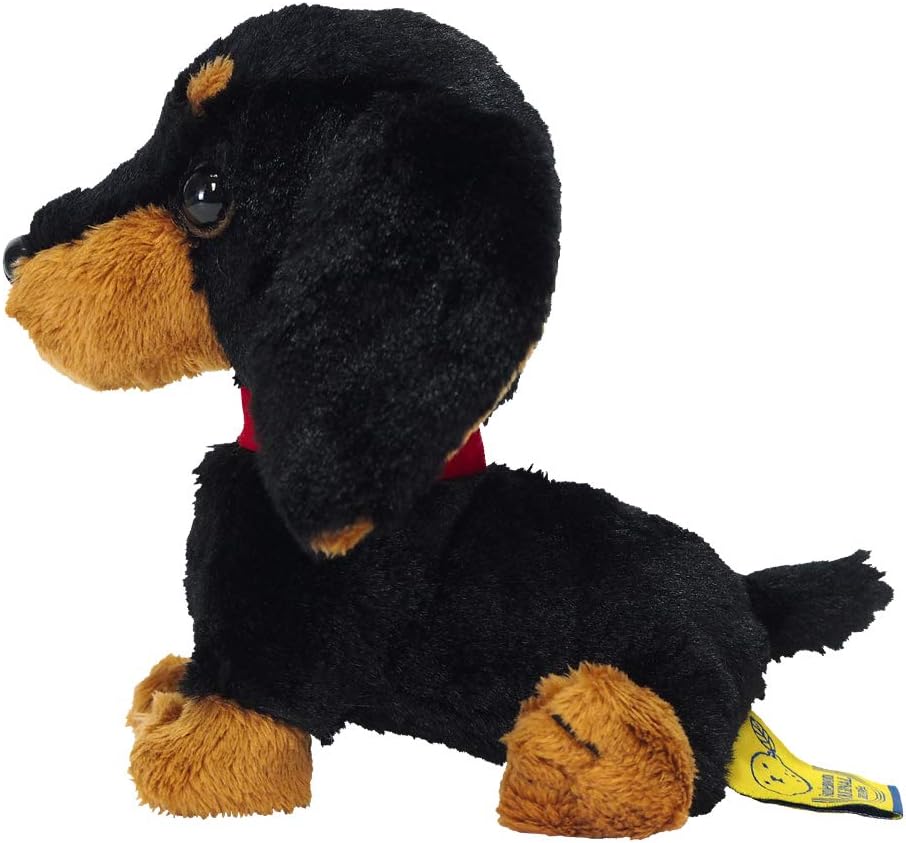 Sun Lemon Adorable stuffed Toy Black Miniature Dachshund Small