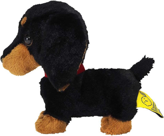 Sun Lemon Adorable stuffed Toy Black Miniature Dachshund Small