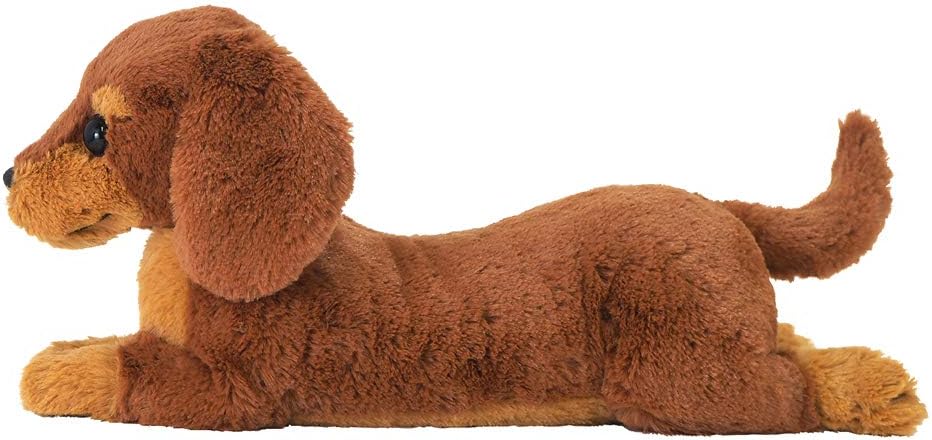 Sun Lemon Knee Dog Miniature Dachshund Light Brown S 14×37×17cm Stuffed Animal