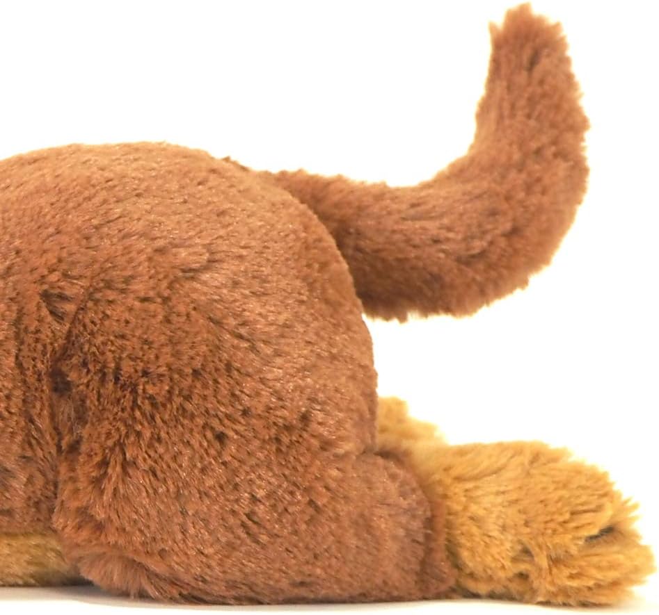 Sun Lemon Knee Dog Miniature Dachshund Light Brown S 14×37×17cm Stuffed Animal