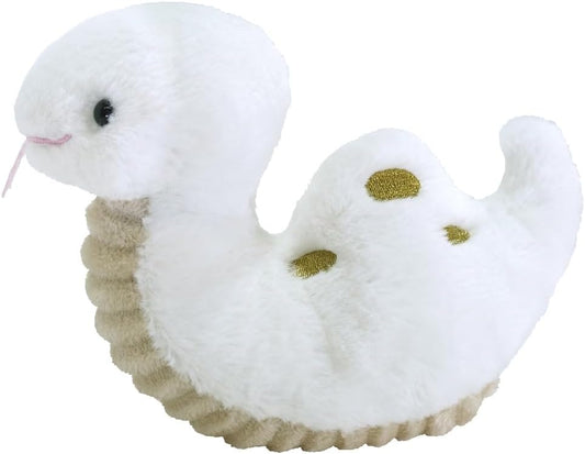 Sun Lemon White Snake Zodiac Chinese New Year 2025 Kawaii Stuffed Plush Toy