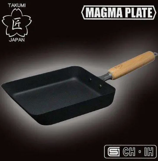 TAKUMI Small Tamagoyaki Egg Omelette Frying Pan Cast Iron Rectangular
