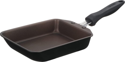 THERMOS Tamagoyaki Egg frying pan 13cm Smoke black Induction hob