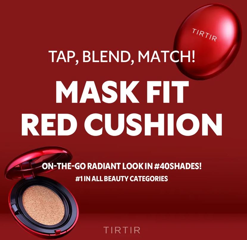 TIRTIR Mask Fit Mini Cushion Red 4.5g SPF40 PA++ 23N Makeup Base Foundation