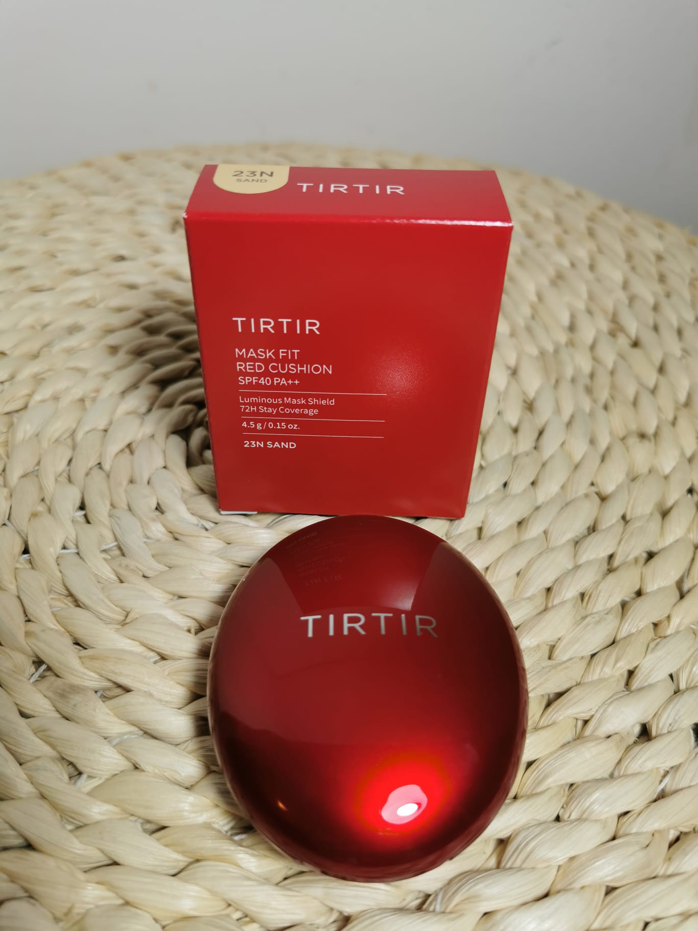 TIRTIR Mask Fit Mini Cushion Red 4.5g SPF40 PA++ 23N Makeup Base Foundation