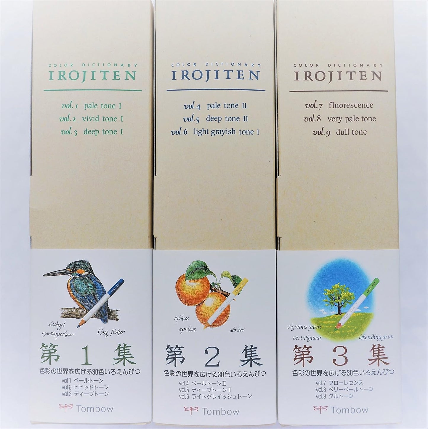 Tombow Irojiten No.1 2 3 Full Volume 90 Colored Pencils Dictionary Vol.1-9