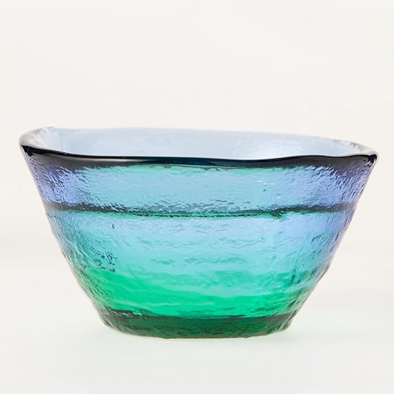 Toyo Sasaki Shokado Glass Sake Cup Blue Green 40 ml