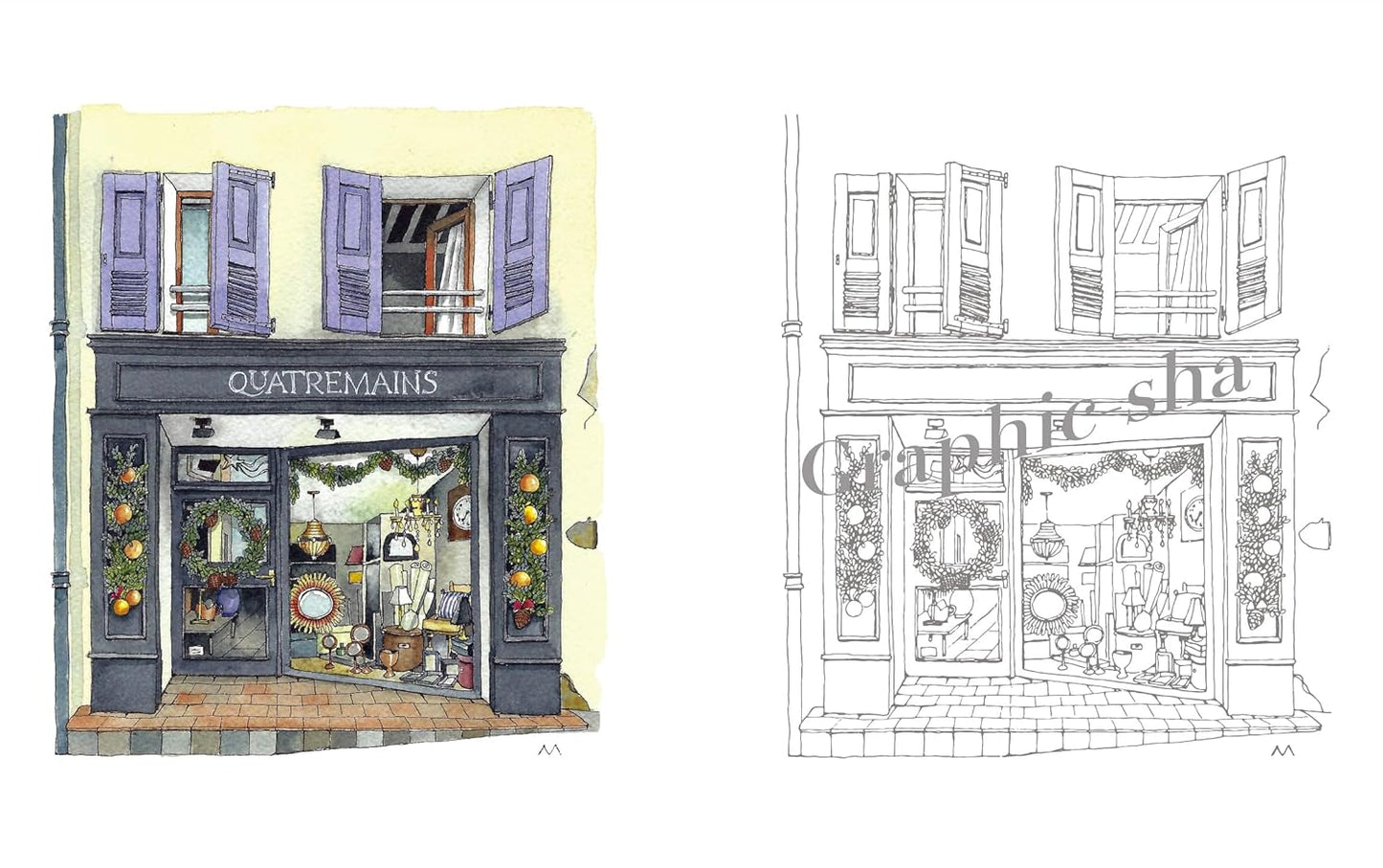 Adult Sketch Colouring Book: From Streets around the World