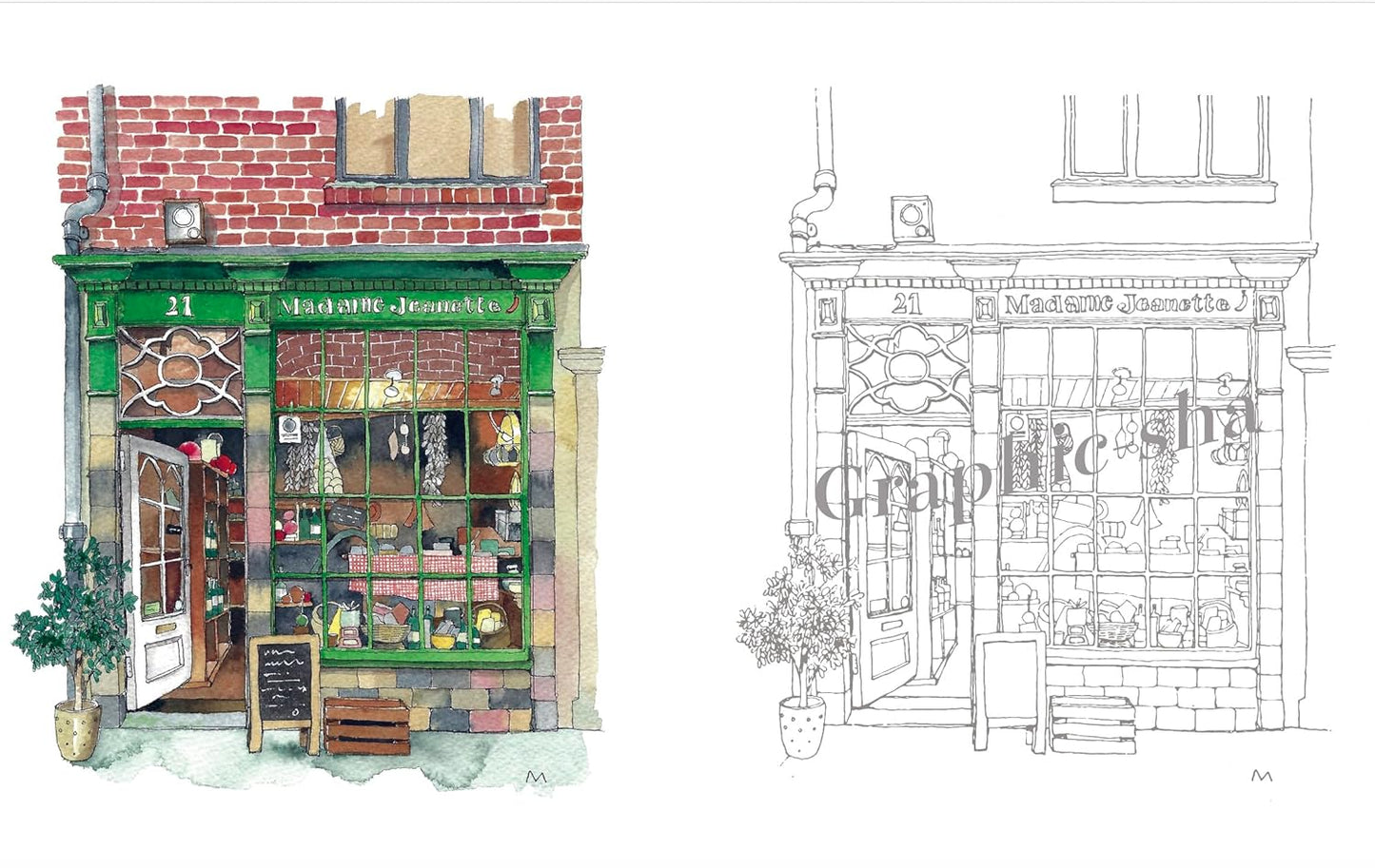 Adult Sketch Colouring Book: From Streets around the World