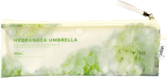 WPC. Women's Mini Folding Umbrella Hydrangea Shaped Umbrella White & Lime