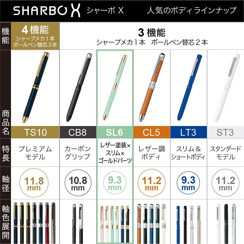 Zebra SB36-LW Sharbo X SL6 Multi-Functional Pen Leather White