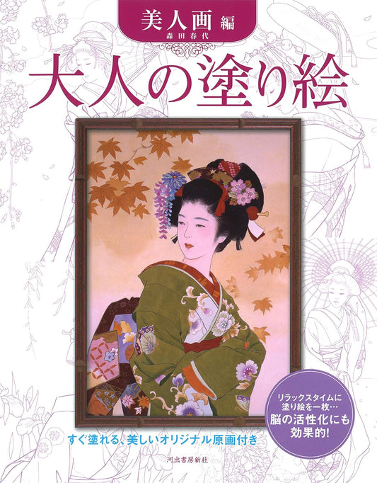 Adult Sketch Coloring Book: Beauty Paintings by Haruyo Morita