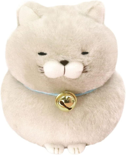 Amufun Bearded Manju Cat Ash Grey Usui Kawaii Stuffed Plush Toy