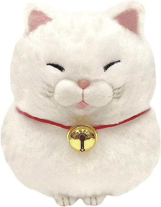 Amufun Bearded Manju Cat White Mochio Kawaii Stuffed Plush Toy