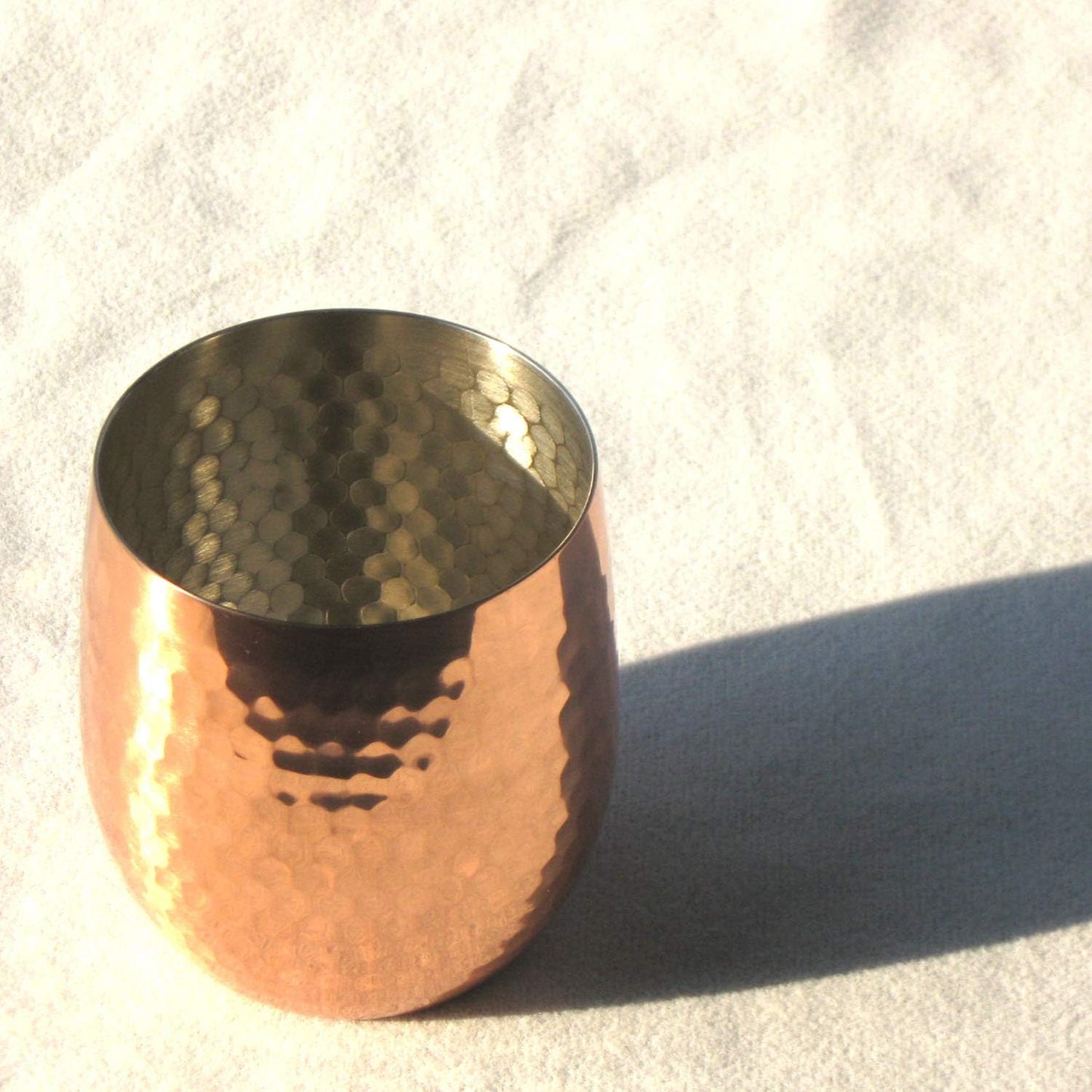 Asahi Nagao Tsubame-Sanjo Pure Copper Dharma Rock Glass 340 ml