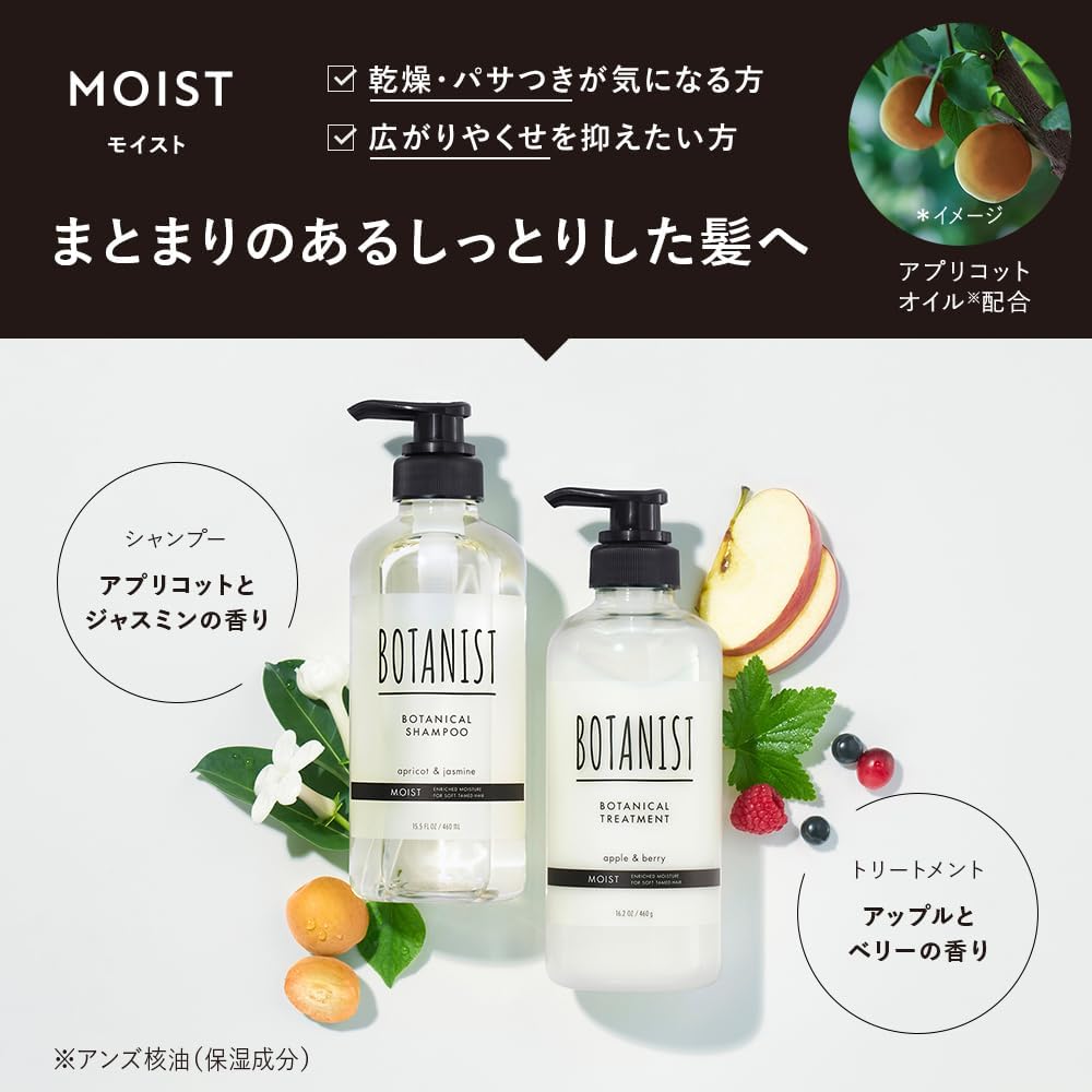 BOTANIST Botanical Set Moist Shampoo & Treatment Set 460ml each