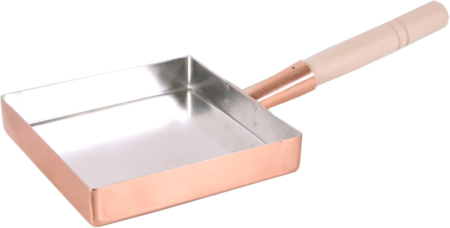 Endo Shoji Square Copper Commercial Use Tamagoyaki Pan 18 x 18 cm