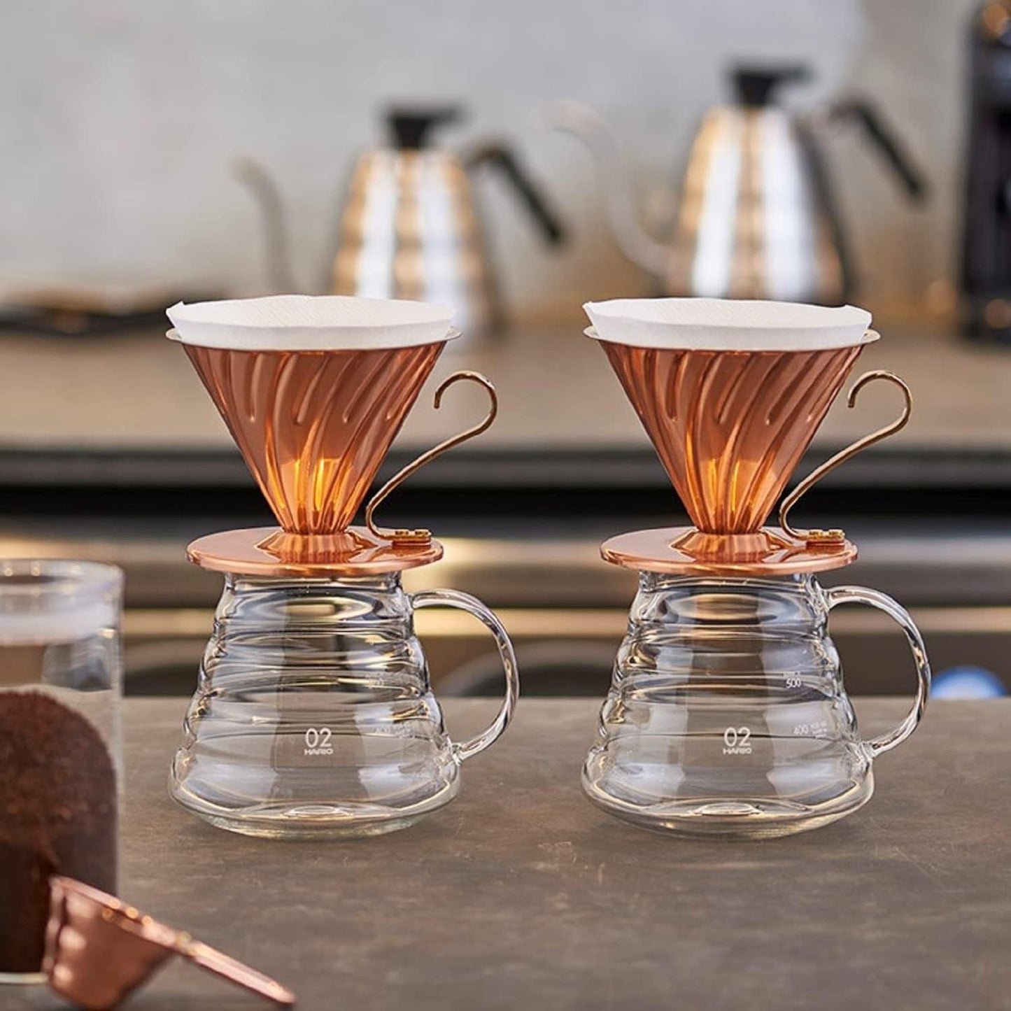Hario Artisan Barista V60 Copper Coffee Dripper 1-4 cup VDPR-02-CP