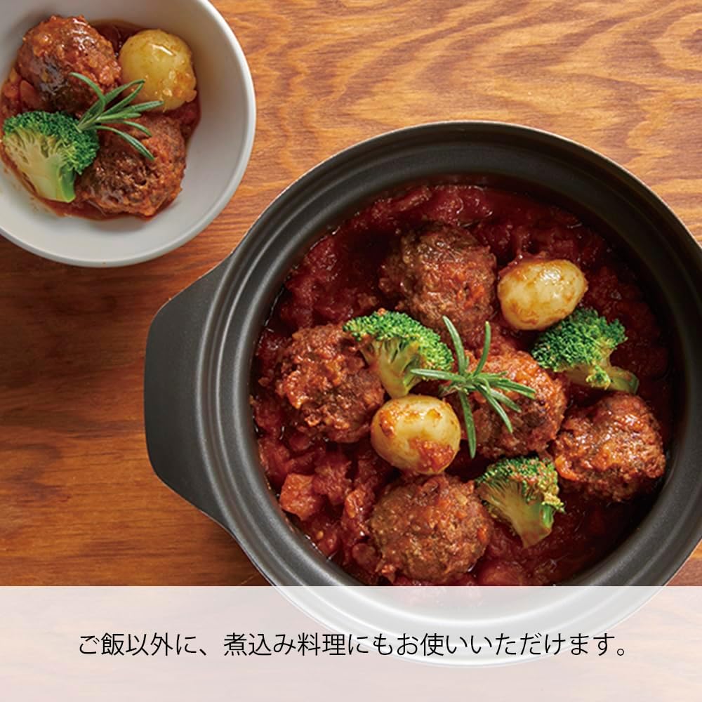 Hario GIS-200 Yukihara Rice Pot 2.8L Stainless Steel Glass Lid