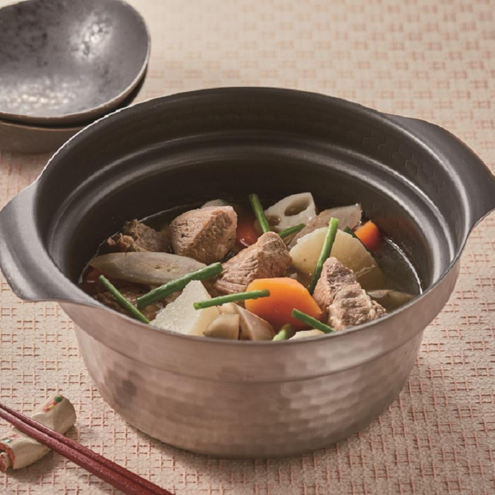 Hario GIS-200 Yukihara Rice Pot 2.8L Stainless Steel Glass Lid