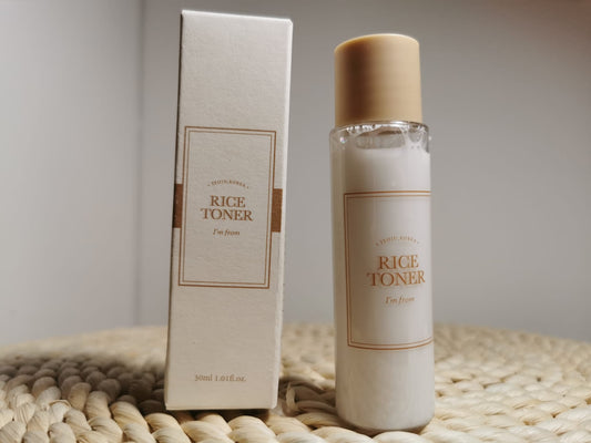 Vegan Korean Skincare I’M FROM Rice Toner Travel Sized 30ml