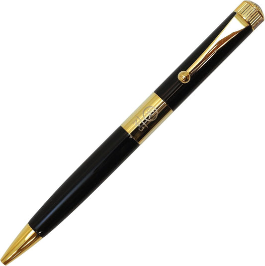 Itoya Romeo R213 No.3 Thin Shaft Barrel Ballpoint Pen Italian Black 0.7 mm