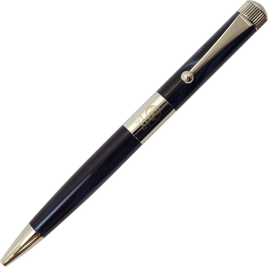Itoya Romeo R244 No.3 Thin Shaft Barrel Ballpoint Pen Italian Blue 0.7 mm