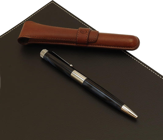 Itoya Romeo R244 No.3 Thin Shaft Barrel Ballpoint Pen Italian Blue 0.7 mm
