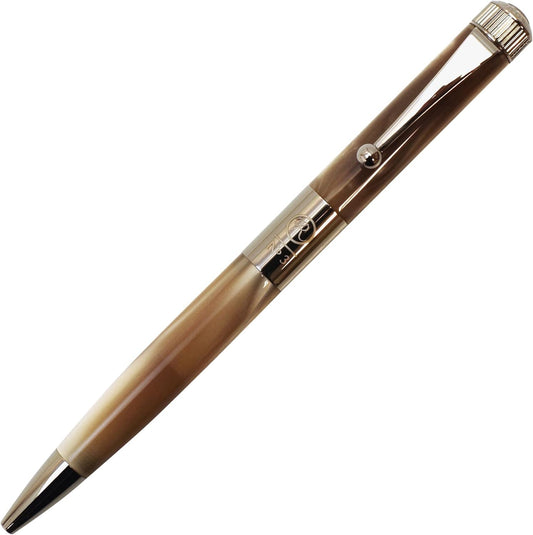 Itoya Romeo R254 No.3 Thin Shaft Barrel Ballpoint Pen Italian Beige 0.7 mm