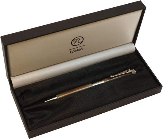 Itoya Romeo R254 No.3 Thin Shaft Barrel Ballpoint Pen Italian Beige 0.7 mm