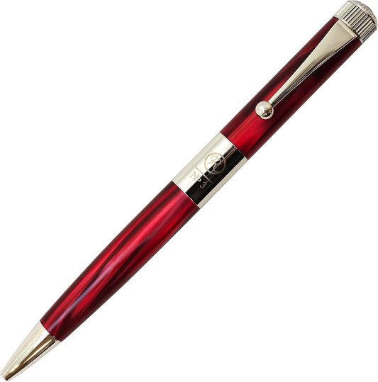 Itoya Romeo R261 No.3 Thin Shaft Barrel Ballpoint Pen Italian Red 0.7 mm
