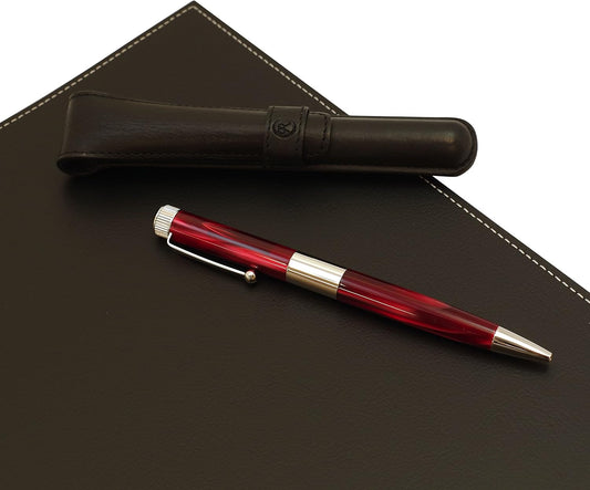 Itoya Romeo R261 No.3 Thin Shaft Barrel Ballpoint Pen Italian Red 0.7 mm