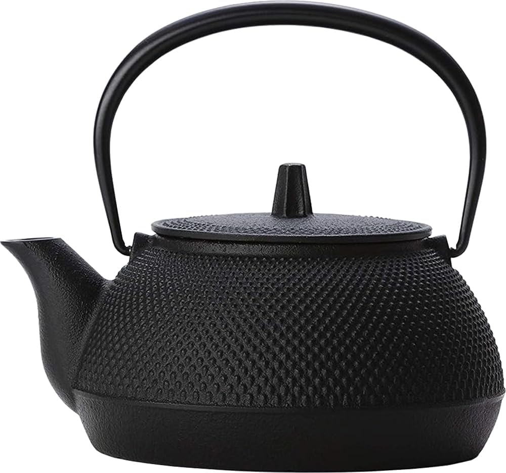 Iwachu Cast Iron Japanese Teapot Tetsubin Arare Black IH 0.65l