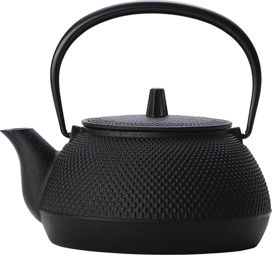 Iwachu Cast Iron Japanese Teapot Tetsubin Arare Black IH 0.65l